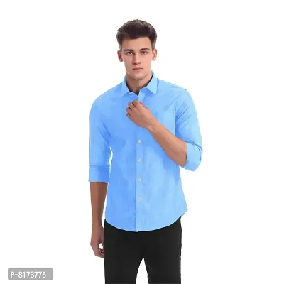 Classic Cotton Solid Mens Formal Shirt-thumb4
