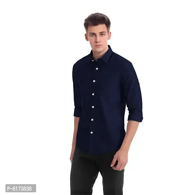 Classic Cotton Solid Mens Formal Shirt-thumb3