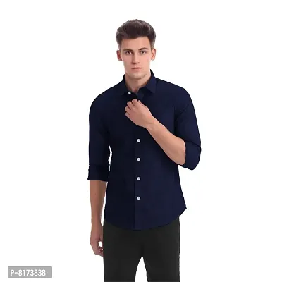 Classic Cotton Solid Mens Formal Shirt-thumb4