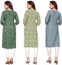 Elegant Crepe Printed Kurta For Women- Pack Of 3-thumb4