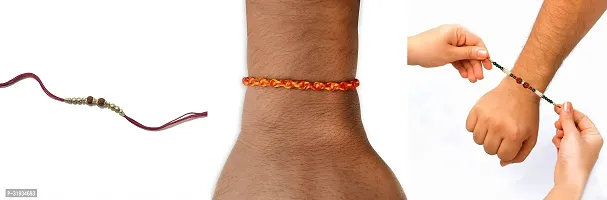 Stylish Raksha Bandhan Rakhi For Brothers- 3 Pieces-thumb0