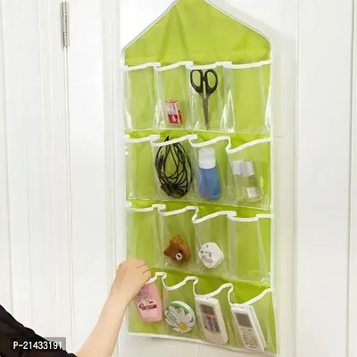 RATED CART 16 Pockets Clear Hanging Bag for Socks Bra Underwear Cupboard Rack Hanger Storage Organiser-thumb2