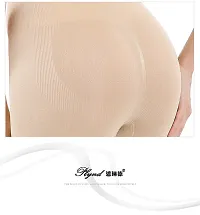 Elegant Beige Cotton Blend Solid Tummy And Thigh Shaper For Women-thumb3