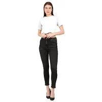 HANUMANT IMPEX Plain Lycra Fabric Casual Wear Crop Top for Women-thumb5