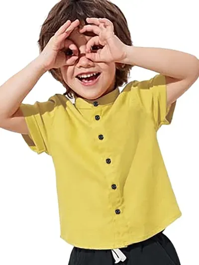 HANUMANT IMAPEX New Plain Important Cotton Casual Wear Shirt for Boys