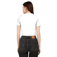 HANUMANT IMPEX Plain Lycra Fabric Casual Wear Crop Top for Women-thumb2