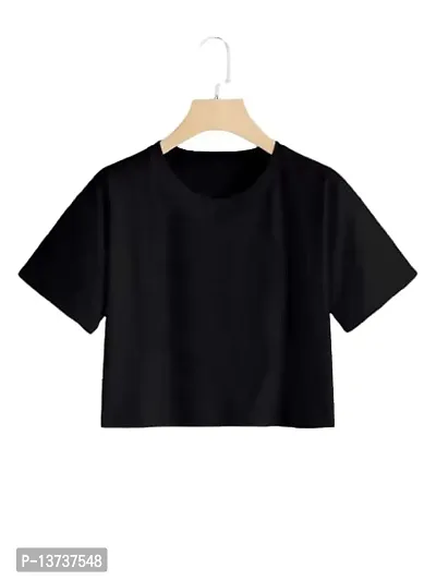 HANUMANT IMPEX Plain Crop Top for Women