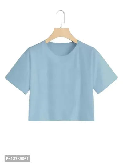 HANUMANT IMPEX Plain Crop Top for Women