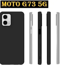 ROYALBASE Back Cover for Moto G73 5GMotorla G73 5G Black Grip Case Silicon Pack of 1-thumb1