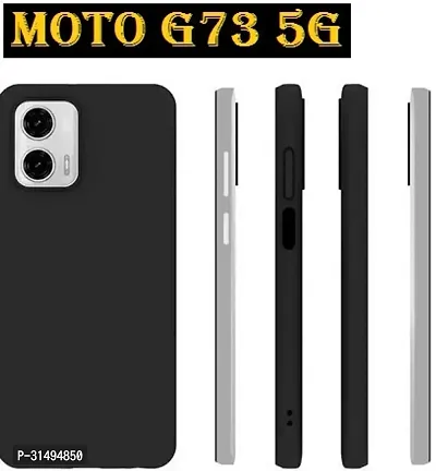 ROYALBASE Back Cover for Moto G73 5GMotorla G73 5G Black Grip Case Silicon Pack of 1-thumb2