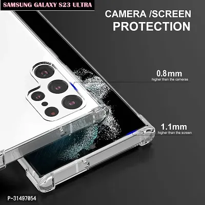 ROYALBASE Back Cover for Samsung Galaxy S23 Ultra 5G Transparent Camera Bump Protector Silicon Pack of 1-thumb5