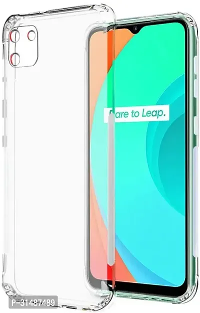 Back Cover for Realme C11 Transparent Camera Bump Protector Silicon Pack of 1-thumb0