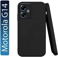 ROYALBASE Back Cover for MOTOROLA g14 5G Black Grip Case Silicon Pack of 1-thumb4