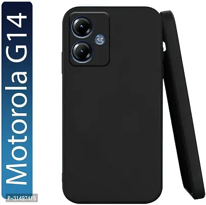 ROYALBASE Back Cover for MOTOROLA g14 5G Black Grip Case Silicon Pack of 1-thumb5