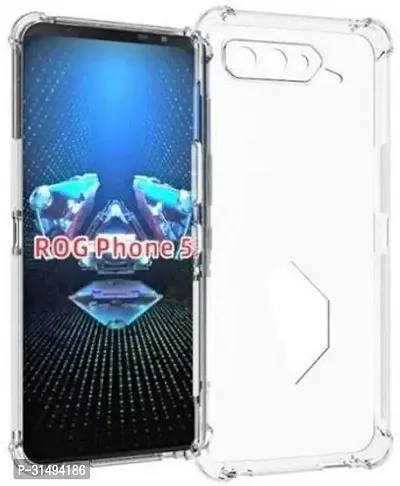 Back Cover for Asus ROG Phone 5 Transparent Flexible Silicon Pack of 1-thumb0