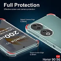 Back Cover for Honor 90 5G Transparent Camera Bump Protector Silicon Pack of 1-thumb1