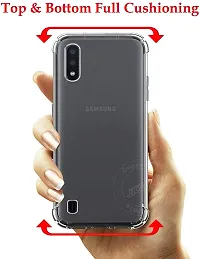 ROYALBASE Back Cover for Samsung Galaxy M01 Transparent Grip Case Silicon Pack of 1-thumb2