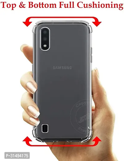 ROYALBASE Back Cover for Samsung Galaxy M01 Transparent Grip Case Silicon Pack of 1-thumb3