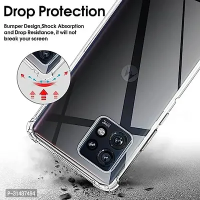 Back Cover for MOTOROLA Edge 40 Transparent Camera Bump Protector Silicon Pack of 1-thumb3