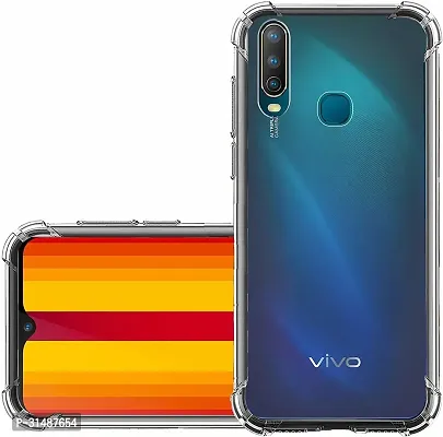 Back Cover for Vivo U10   Vivo Y17  Vivo Y12  Vivo Y15 Transparent Grip Case Pack of 1