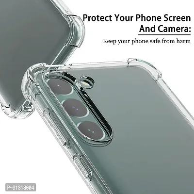 ROYALBASE Back Cover for SAMSUNG Galaxy S23 FE Transparent Camera Bump Protector Silicon Pack of 1-thumb4