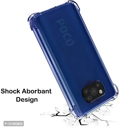 ROYALBASE Back Cover for Realme Poco x3 Pro Transparent Grip Case Pack of 1-thumb2