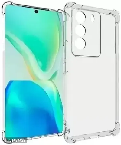 Back Cover for vivo V29 5G Transparent Camera Bump Protector Silicon Pack of 1-thumb0