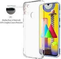 Back Cover for Samsung Galaxy M31 Transparent Silicon Pack of 1-thumb1