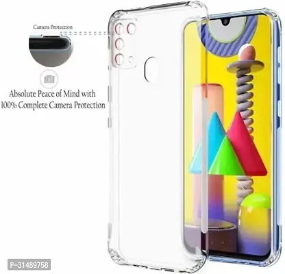 Back Cover for Samsung Galaxy M31 Transparent Silicon Pack of 1-thumb2