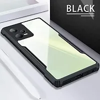 Back Cover for Redmi Note 12 Pro 5G Black Camera Bump Protector Pack of 1-thumb1