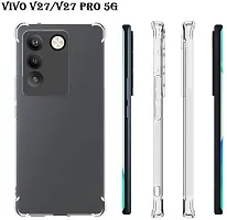 Back Cover for Vivo V27 5G Vivo V27 Pro 5G Black Silicon Pack of 1-thumb1