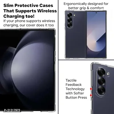 ROYALBASE Back Cover for Samsung Galaxy Z Fold 6 Transparent Dual Protection Pack of 1-thumb4