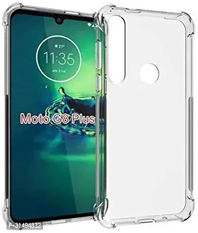 ROYALBASE Back Cover for Moto G8 Plus Transparent Shock Proof Pack of 1-thumb0