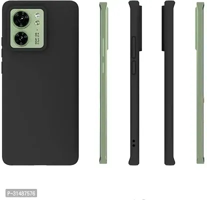 Back Cover for MOTOROLA Edge 40 Black Grip Case Silicon Pack of 1-thumb3