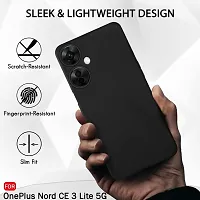 ROYALBASE Back Cover for OnePlus Nord CE 3 Lite 5G Black Camera Bump Protector Silicon Pack of 1-thumb3