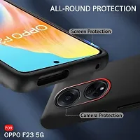 Back Cover for OPPO F23 5G Black Grip Case Silicon Pack of 1-thumb4