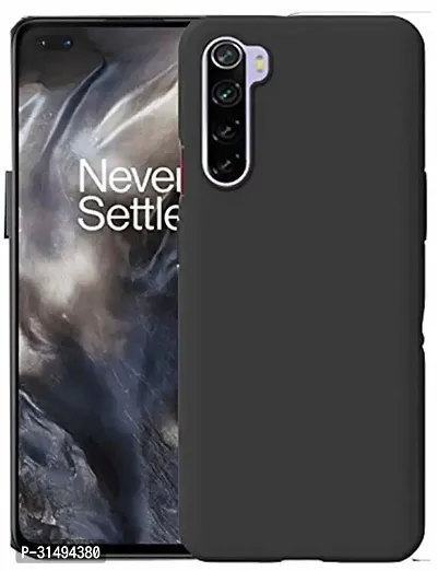 Back Cover for Oneplus Nord Black Grip Case Silicon Pack of 1