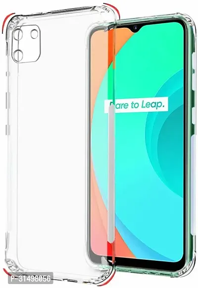 ROYALBASE Back Cover for Realme C11 Transparent Camera Bump Protector Silicon Pack of 1-thumb0