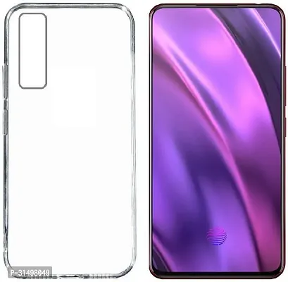 ROYALBASE Back Cover for VIVO V15 PRO Transparent Grip Case Silicon Pack of 1-thumb0