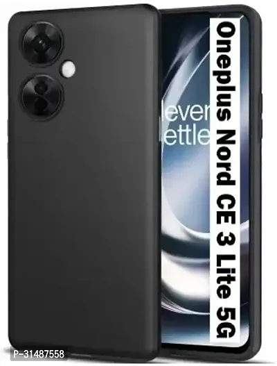 Back Cover for OnePlus Nord CE 3 Lite 5G Black Silicon Pack of 1-thumb0