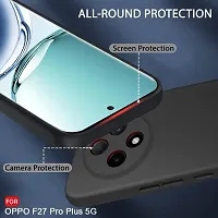 ROYALBASE Back Cover for Oppo F27 Pro Plus 5G IP Black Grip Case Silicon Pack of 1-thumb1