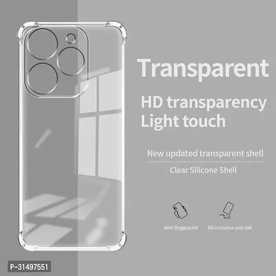 ROYALBASE Back Cover for Infinix Smart 8 BM Transparent Shock Proof Silicon Pack of 1-thumb2