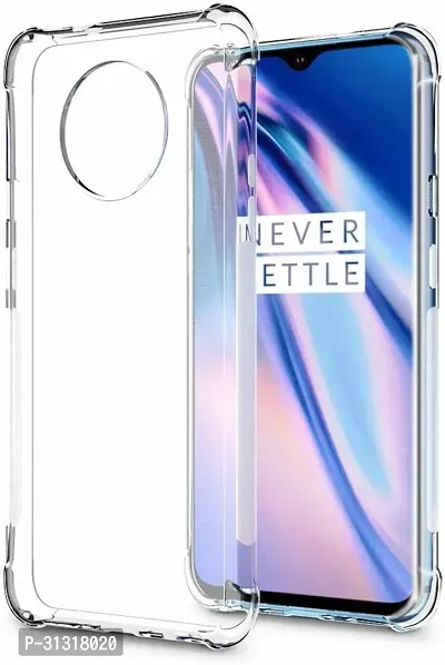 ROYALBASE Back Cover for OnePlus 7T Transparent Grip Case Pack of 1