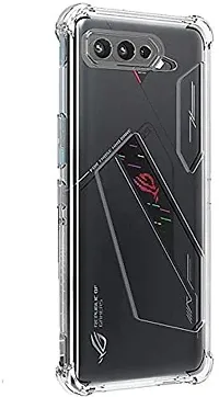 ROYALBASE Back Cover for Asus ROG Phone 5 Transparent Flexible Silicon Pack of 1-thumb1