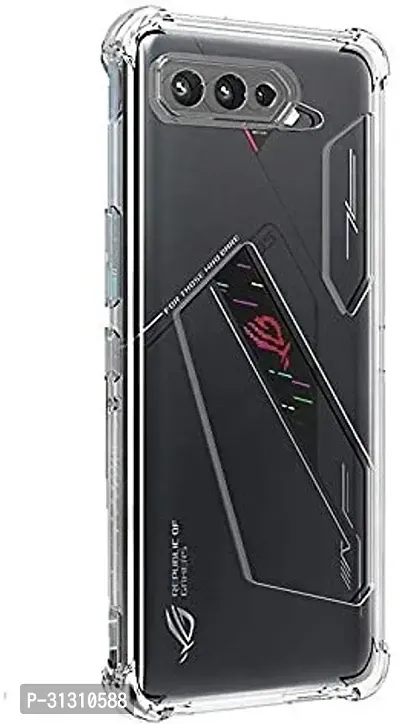 ROYALBASE Back Cover for Asus ROG Phone 5 Transparent Flexible Silicon Pack of 1-thumb2