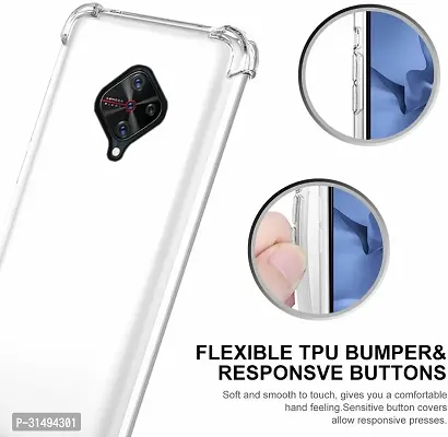 Back Cover for Vivo S1 Pro Transparent Grip Case Silicon Pack of 1-thumb3