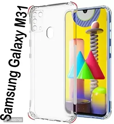 Back Cover for Samsung Galaxy M31 Transparent Silicon Pack of 1-thumb0