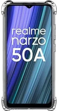 ROYALBASE Back Cover for Realme Narzo 50A Transparent Grip Case Silicon Pack of 1-thumb2