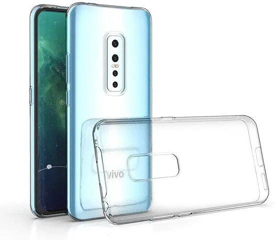 BAI AND KAKA? Exlusive Silicon Transparent with Shockproof Slim Back Cover Case For Vivo V17 Pro (Transparent)