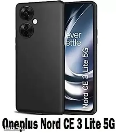 ROYALBASE Back Cover for OnePlus Nord CE 3 Lite 5G Black Camera Bump Protector Silicon Pack of 1-thumb0